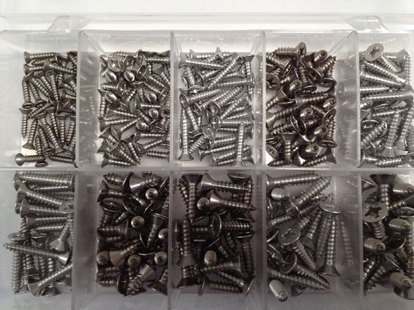 Pozi Countersink Screws Assorted Box 4 x 1/2 - 12 x 3/4