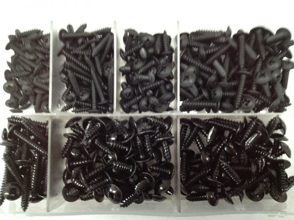 Black Flange Trim Screws 6 x 1/2 - 10 x 3/4