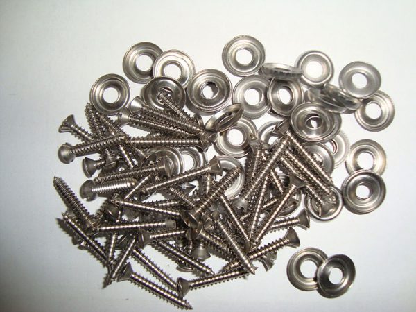 Slot Raised Countersink No 6 Cup Washers