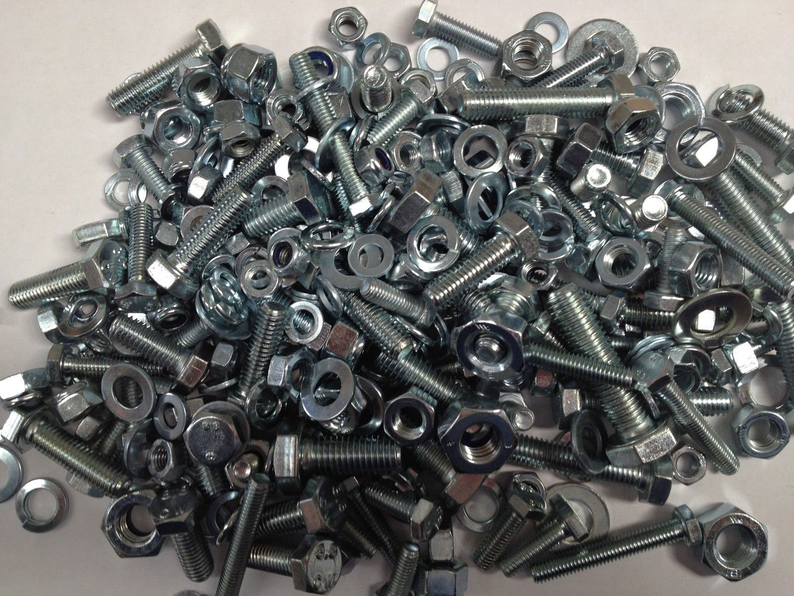 LANDROVER UNF NUTS NYLOCS ETC FREEPOST SET SCREWS WASHERS PACK 400 APPROX 